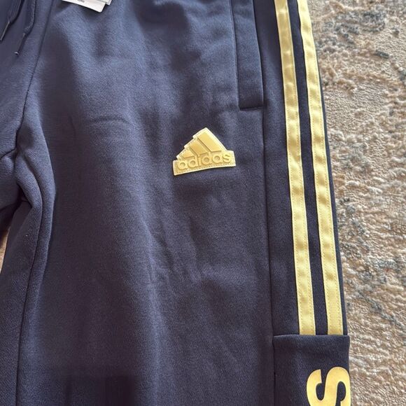 Adidas Men’s Tiro Wordmark Tapered Track pants Legend Ink Size M NWT - Picture 3 of 6